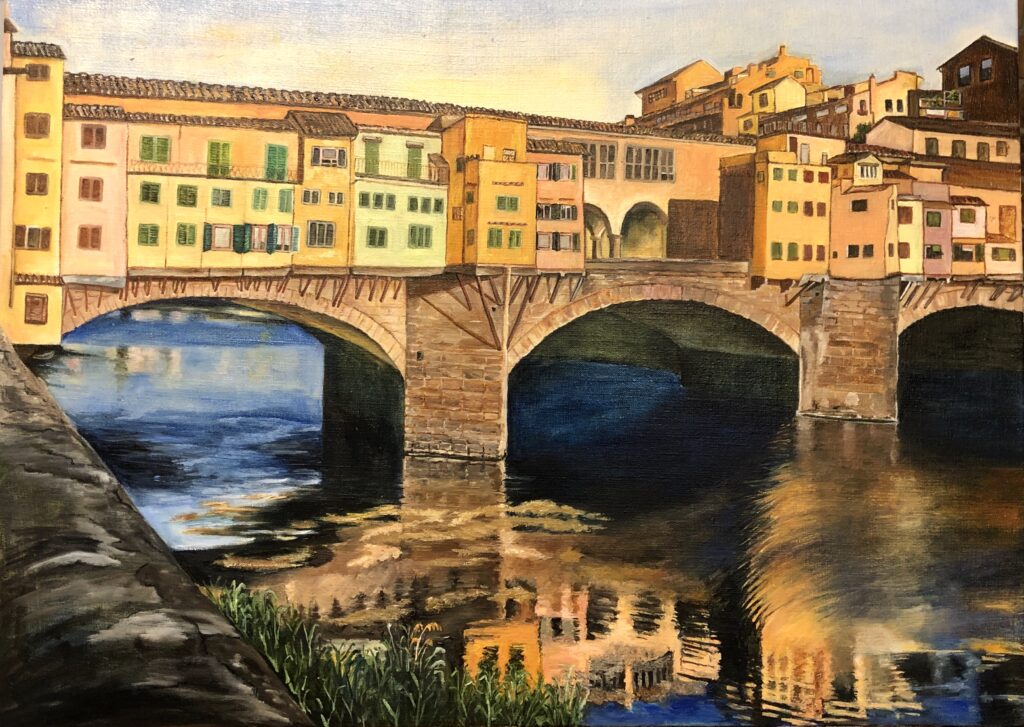 Ponte Vecchio Florence Oil Painting